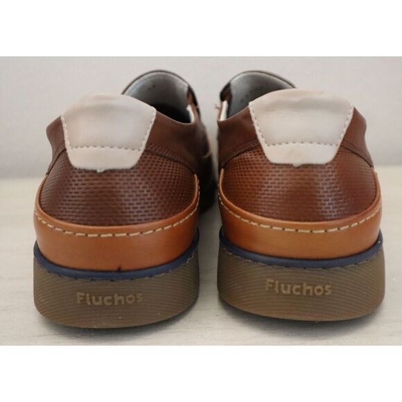 Fluchos 41167 Men's Sz 43 US 10 Camel Brown Barry F1153 Slip-On Loafers - Picture 3 of 10